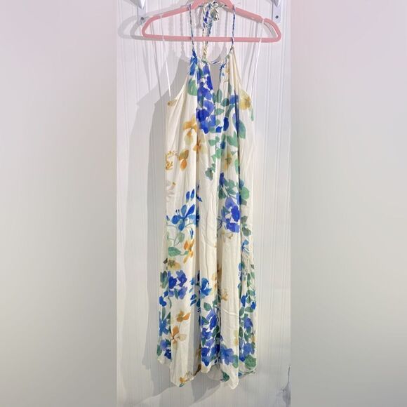 Lovestitch Floral Halter Tie Midi Maxi Dress Sz S/M - Picture 2 of 7